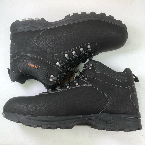 Weatherproof Jason Black Lace Up Hiking Boots - Picture 3 of 9